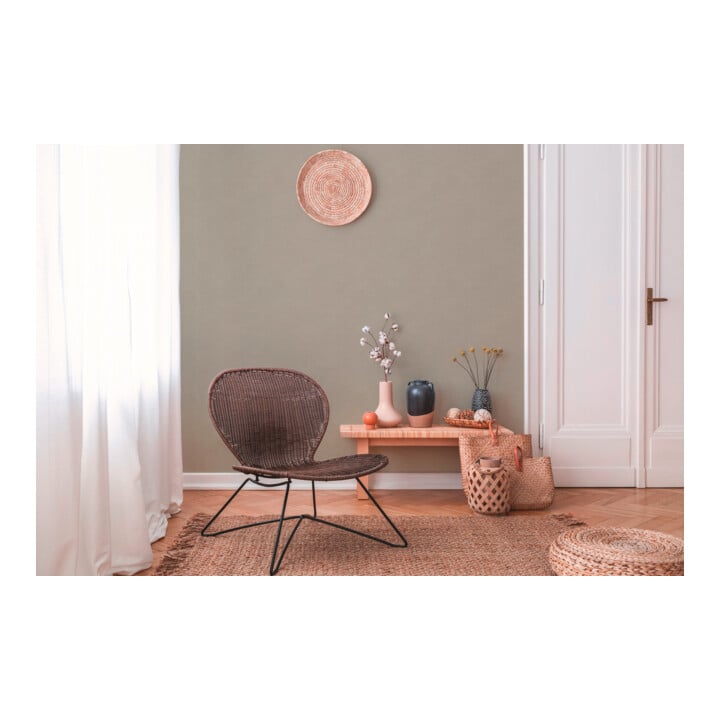 A.S. Création Vliestapete Colourful World 10,05 x 0,53 m Uni Grau leicht strukturiert