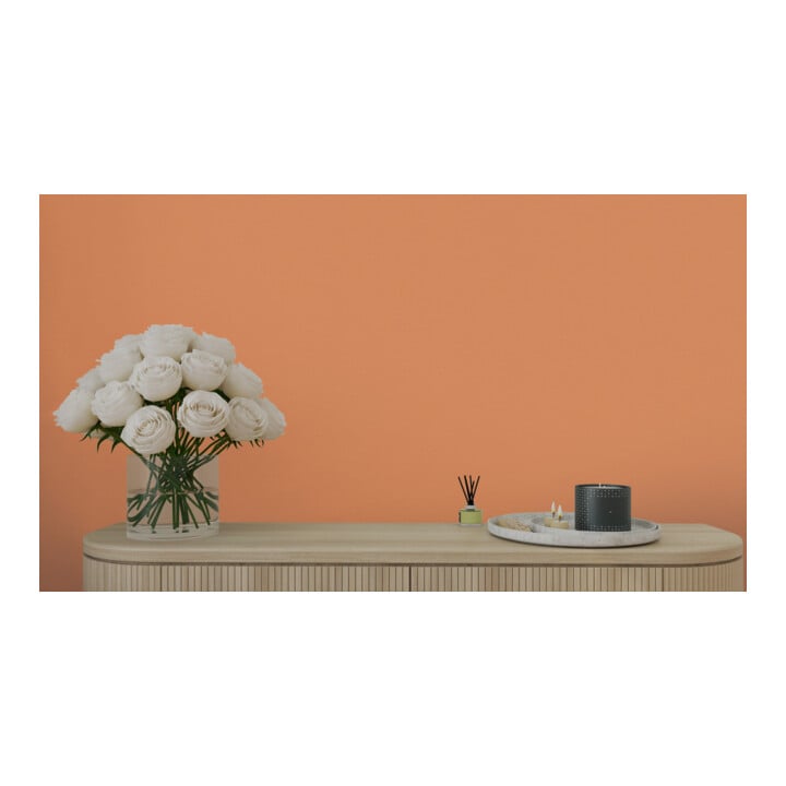 A.S. Création Vliestapete Colourful World 10,05 x 0,53 m Uni Orange leicht strukturiert