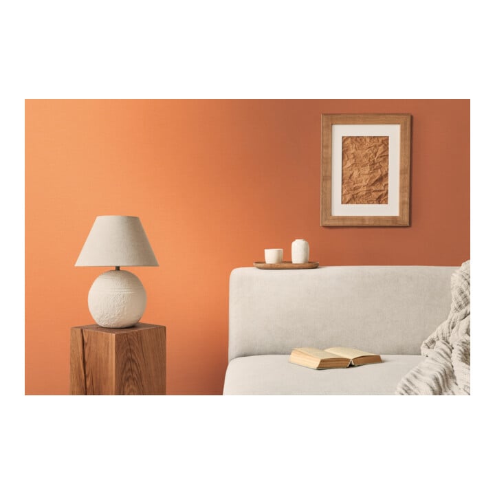A.S. Création Vliestapete Colourful World 10,05 x 0,53 m Uni Orange leicht strukturiert
