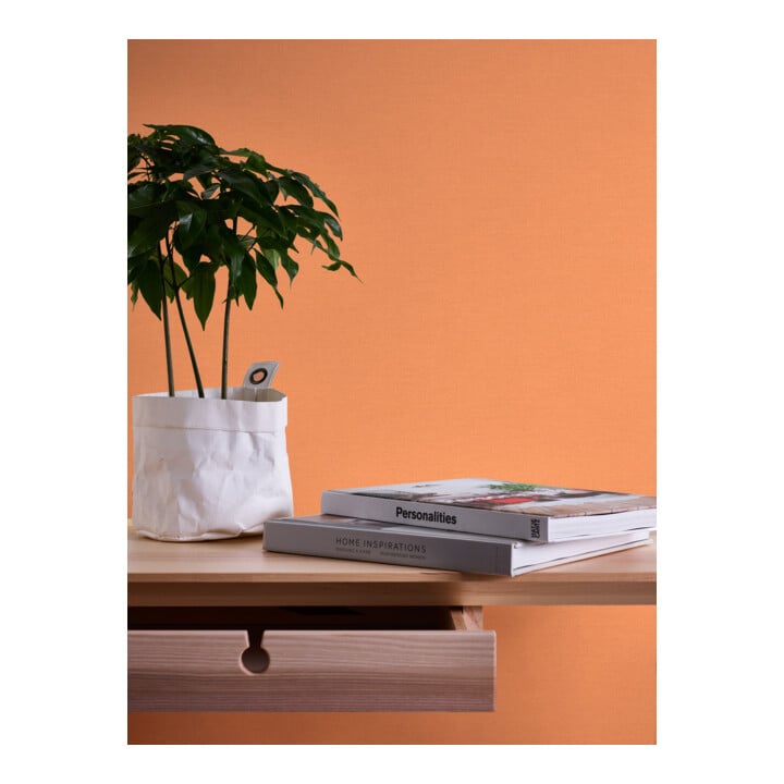 A.S. Création Vliestapete Colourful World 10,05 x 0,53 m Uni Orange leicht strukturiert