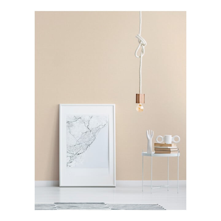 A.S. Création Vliestapete Colourful World 10,05 x 0,53 m Uni Pastellorange leicht strukturiert