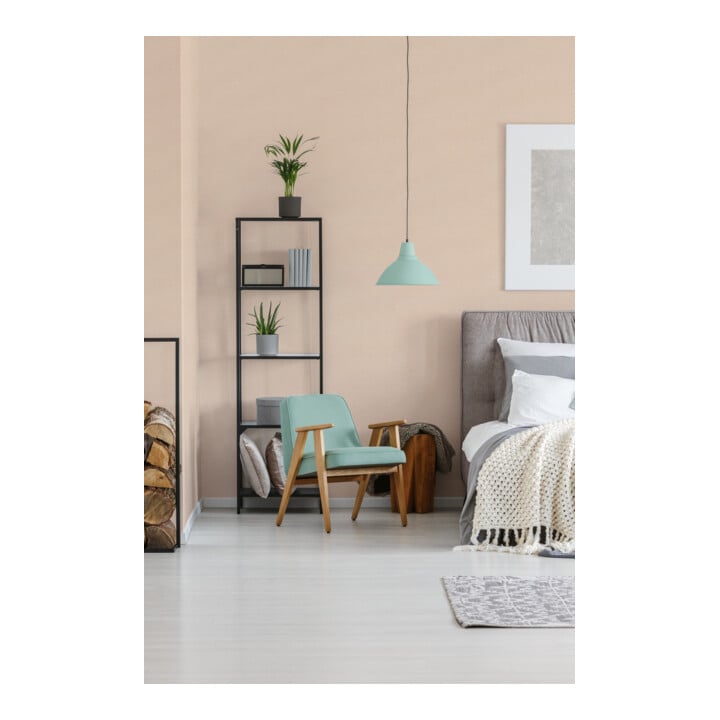 A.S. Création Vliestapete Colourful World 10,05 x 0,53 m Uni Pastellorange leicht strukturiert