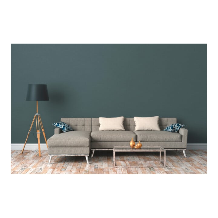A.S. Création Vliestapete Colourful World 10,05 x 0,53 m Uni Petrol leicht strukturiert