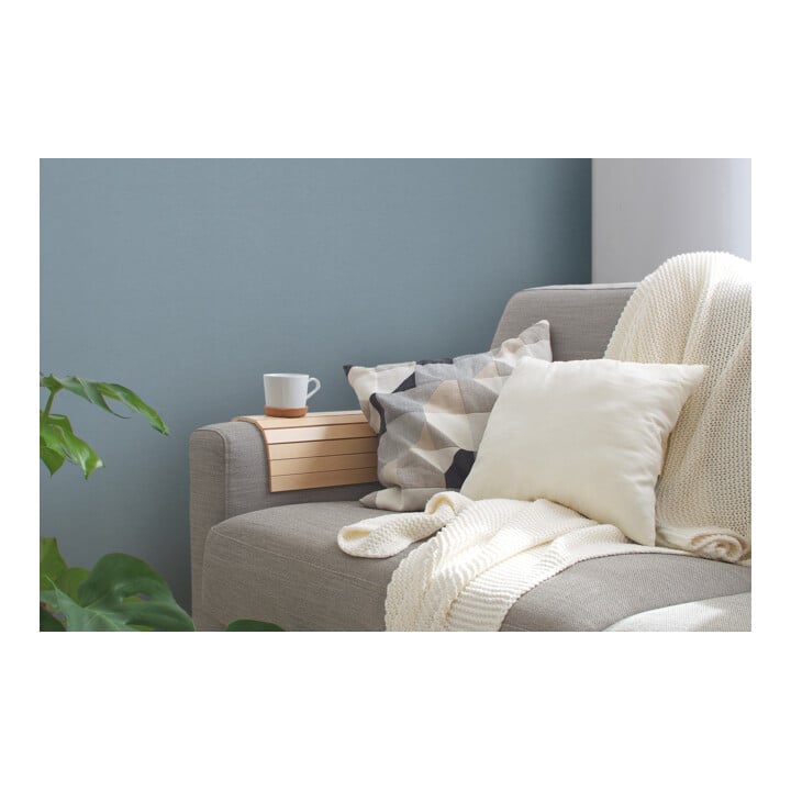 A.S. Création Vliestapete Colourful World 10,05 x 0,53 m Uni Rauchblau leicht strukturiert