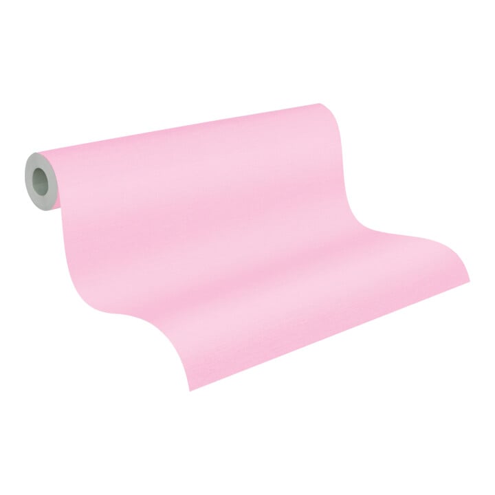 A.S. Création Vliestapete Colourful World 10,05 x 0,53 m Uni Rosa leicht strukturiert