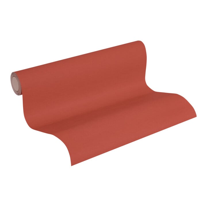 A.S. Création Vliestapete Colourful World 10,05 x 0,53 m Uni Rot leicht strukturiert