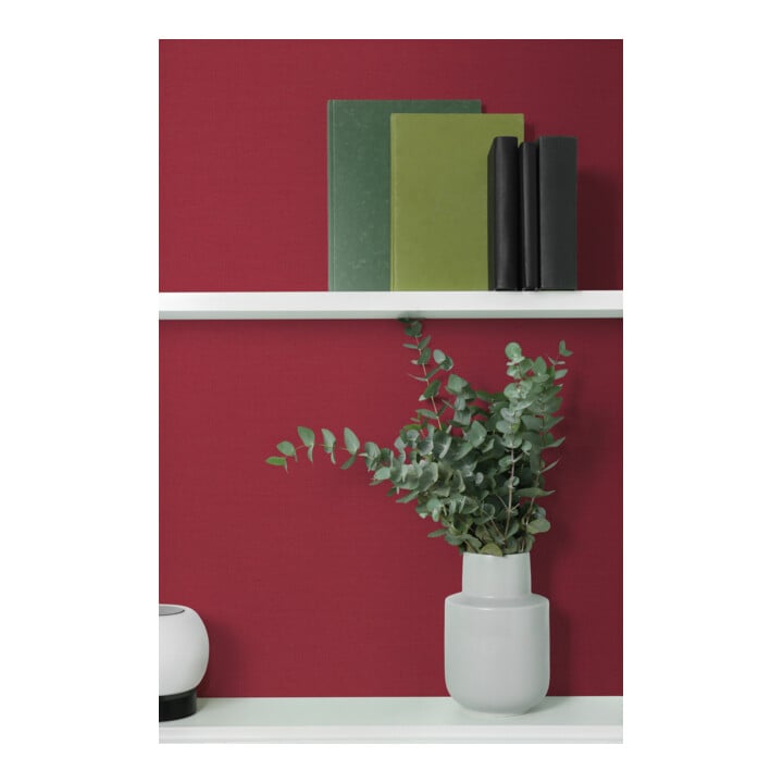 A.S. Création Vliestapete Colourful World 10,05 x 0,53 m Uni Rot leicht strukturiert