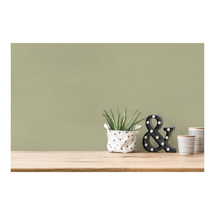 A.S. Création Vliestapete Colourful World 10,05 x 0,53 m Uni Sage leicht strukturiert