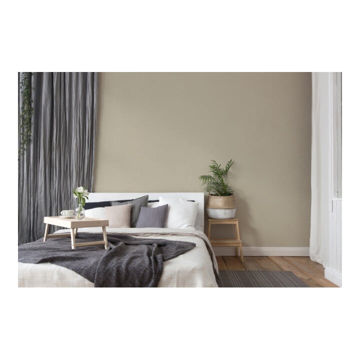 A.S. Création Vliestapete Colourful World 10,05 x 0,53 m Uni Taupe leicht strukturiert