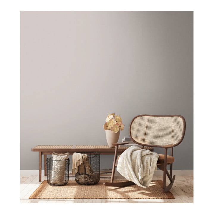 A.S. Création Vliestapete Colourful World 10,05 x 0,53 m Uni Taupe leicht strukturiert