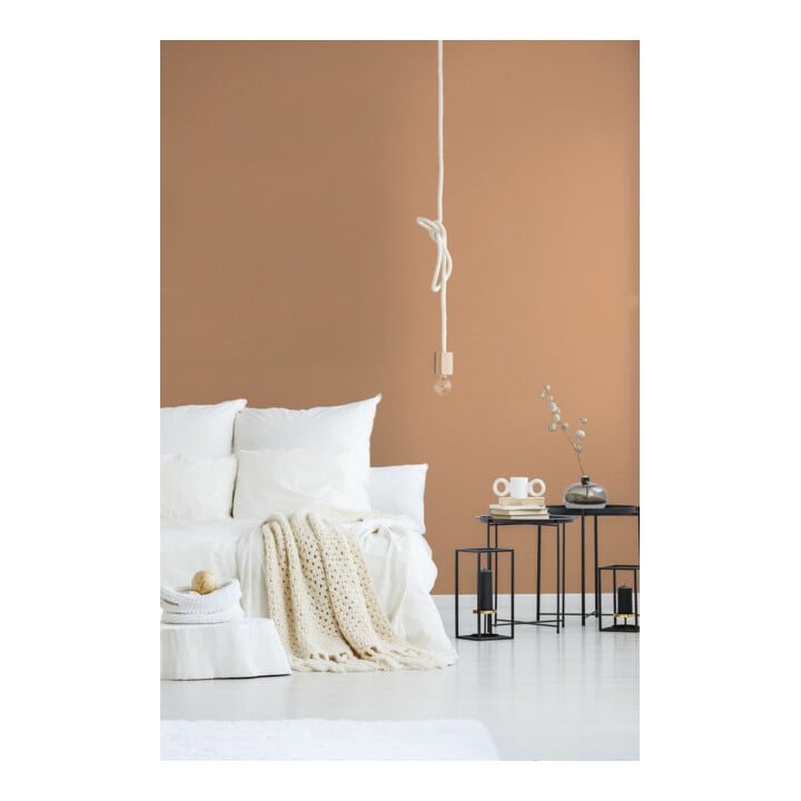 A.S. Création Vliestapete Colourful World 10,05 x 0,53 m Uni Terracotta leicht strukturiert