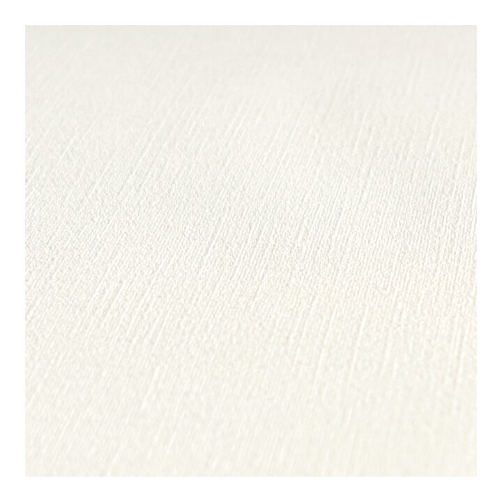 A.S. Création Vliestapete Colourful World 10,05 x 0,53 m Uni Weiß leicht strukturiert