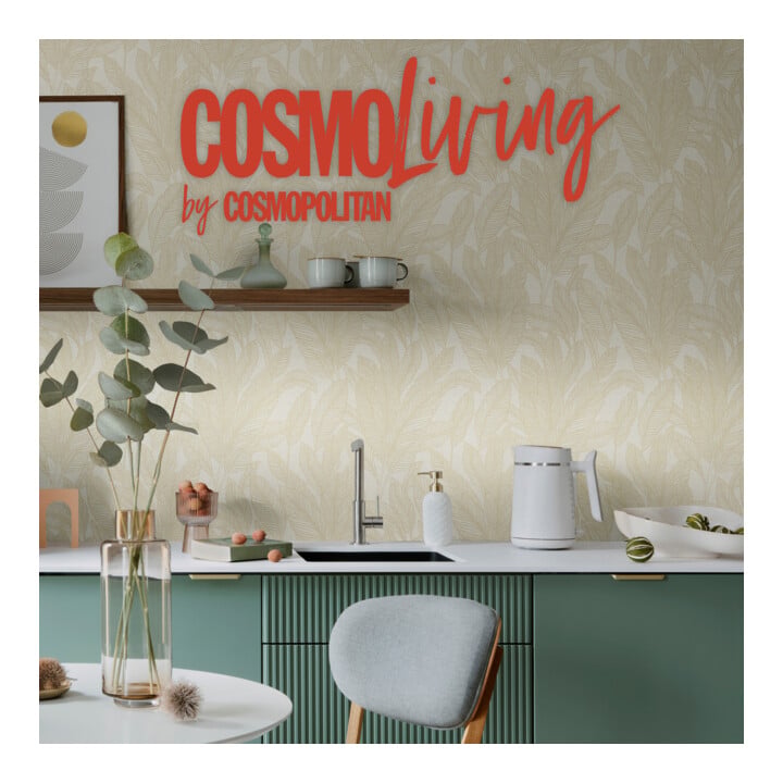 A.S. Création Vliestapete Cosmo Living 10,05 x 0,53 m Beige teils glänzend mit Struktur