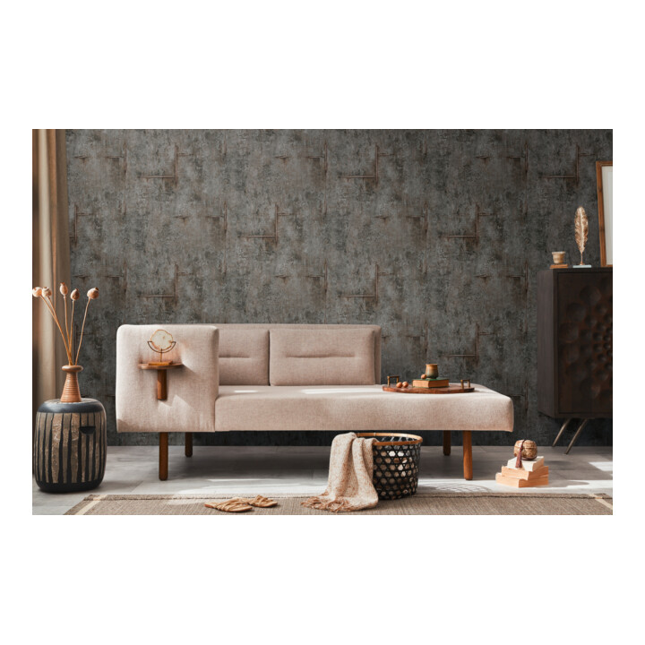 A.S. Création Vliestapete Cosmo Living 10,05 x 0,53 m Beton Schwarz Grau Struktur