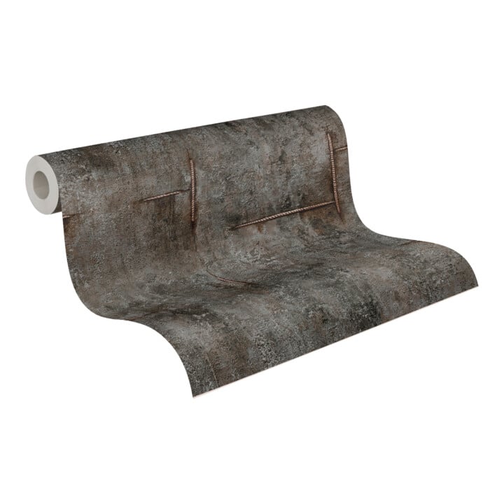 A.S. Création Vliestapete Cosmo Living 10,05 x 0,53 m Beton Schwarz Grau Struktur