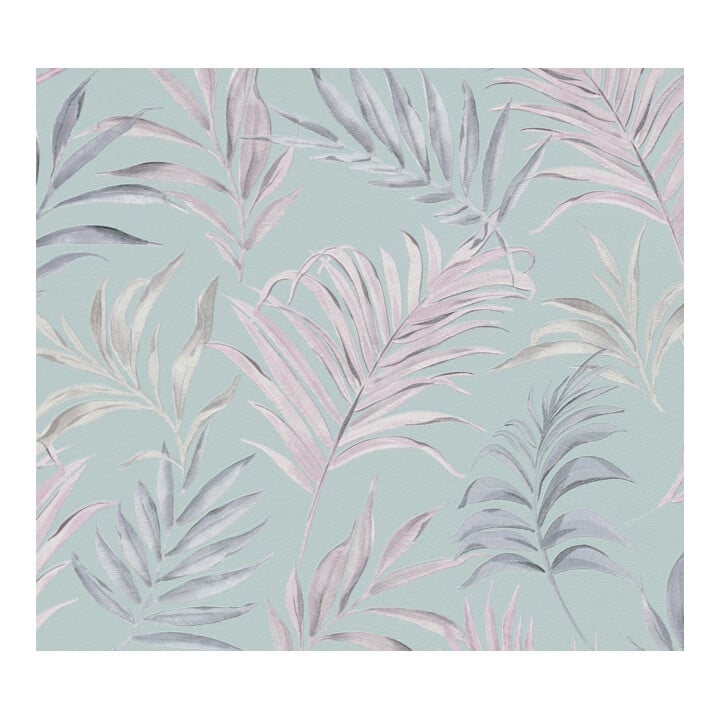 A.S. Création Vliestapete Cosmo Living 10,05 x 0,53 m Blätter Blau Rosa strukturiert