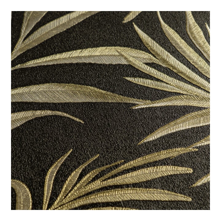 A.S. Création Vliestapete Cosmo Living 10,05 x 0,53 m Blätter Schwarz Gold strukturiert