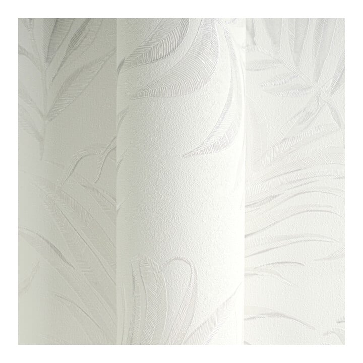 A.S. Création Vliestapete Cosmo Living 10,05 x 0,53 m Blätter Weiß Creme strukturiert
