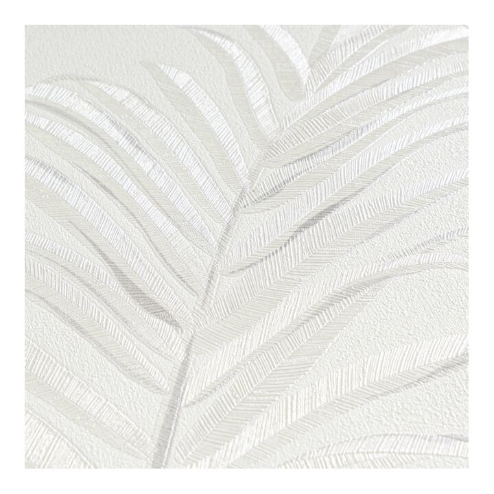 A.S. Création Vliestapete Cosmo Living 10,05 x 0,53 m Blätter Weiß Creme strukturiert