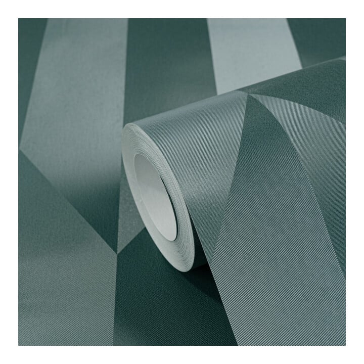 A.S. Création Vliestapete Cosmo Living 10,05 x 0,53 m Blau Metallic glatt Rauten
