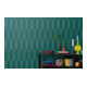 A.S. Création Vliestapete Cosmo Living 10,05 x 0,53 m Blau Metallic glatt Rauten