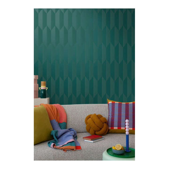 A.S. Création Vliestapete Cosmo Living 10,05 x 0,53 m Blau Metallic glatt Rauten