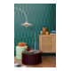 A.S. Création Vliestapete Cosmo Living 10,05 x 0,53 m Blau Metallic glatt Rauten