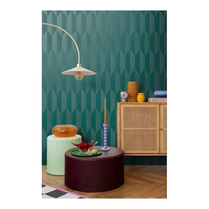 A.S. Création Vliestapete Cosmo Living 10,05 x 0,53 m Blau Metallic glatt Rauten