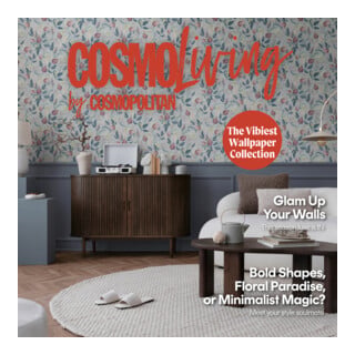 A.S. Création Vliestapete Cosmo Living 10,05 x 0,53 m Blüten Blau Rosa mit Struktur