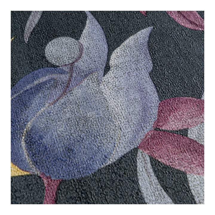 A.S. Création Vliestapete Cosmo Living 10,05 x 0,53 m Blüten Grau Blau Pink mit Struktur