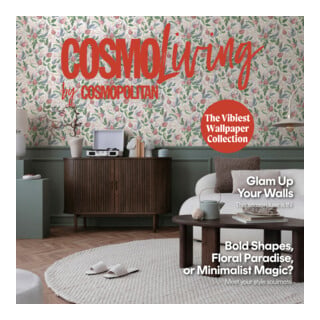 A.S. Création Vliestapete Cosmo Living 10,05 x 0,53 m Blüten Weiß Grün Pink Struktur