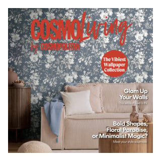 A.S. Création Vliestapete Cosmo Living 10,05 x 0,53 m Blumen Blau Grau Metallic mit Struktur