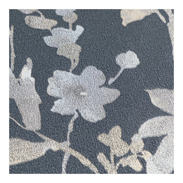 A.S. Création Vliestapete Cosmo Living 10,05 x 0,53 m Blumen Blau Grau Metallic mit Struktur