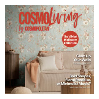 A.S. Création Vliestapete Cosmo Living 10,05 x 0,53 m Blumen Blau Rosa Metallic Struktur