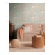 A.S. Création Vliestapete Cosmo Living 10,05 x 0,53 m Blumen Blau Rosa Metallic Struktur