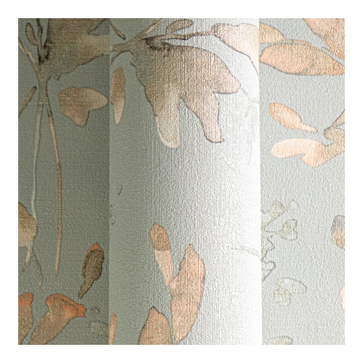 A.S. Création Vliestapete Cosmo Living 10,05 x 0,53 m Blumen Blau Rosa Metallic Struktur
