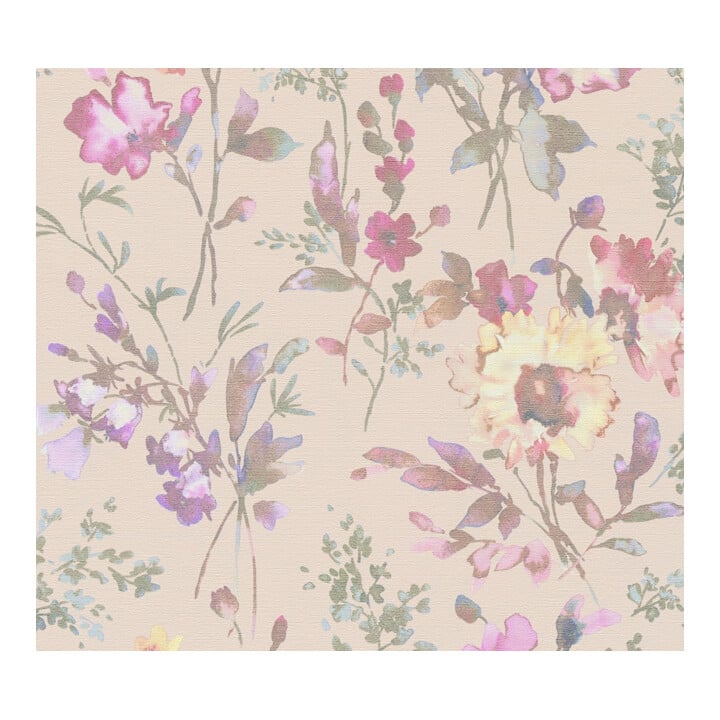 A.S. Création Vliestapete Cosmo Living 10,05 x 0,53 m Blumen Rosa Pink Metallic Struktur