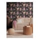 A.S. Création Vliestapete Cosmo Living 10,05 x 0,53 m Blumen Schwarz Pink Metallic Struktur