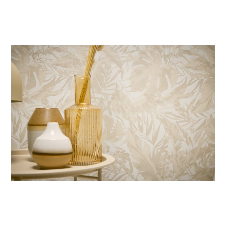 A.S. Création Vliestapete Cosmo Living 10,05 x 0,53 m Dschungel Beige Creme Struktur