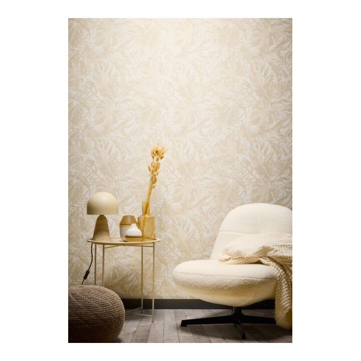 A.S. Création Vliestapete Cosmo Living 10,05 x 0,53 m Dschungel Beige Creme Struktur