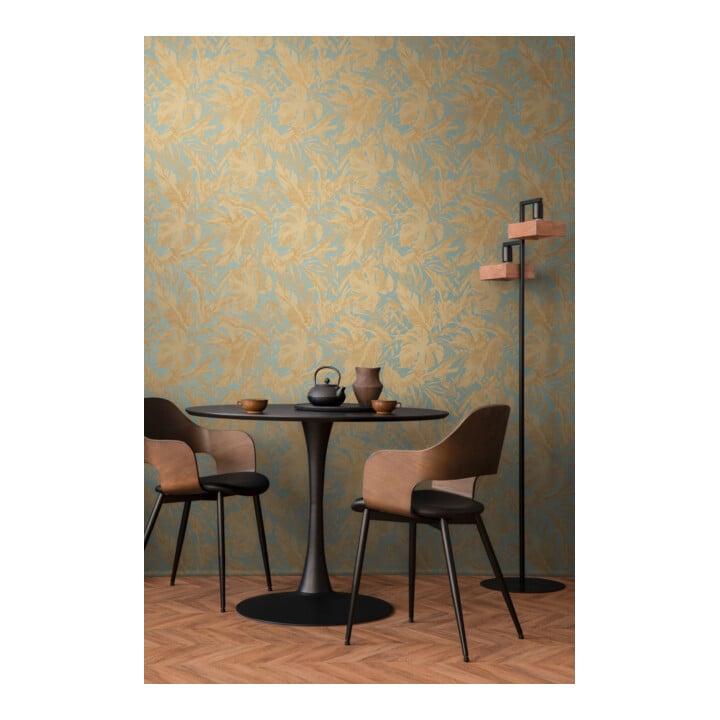 A.S. Création Vliestapete Cosmo Living 10,05 x 0,53 m Dschungel Blau Gold Struktur