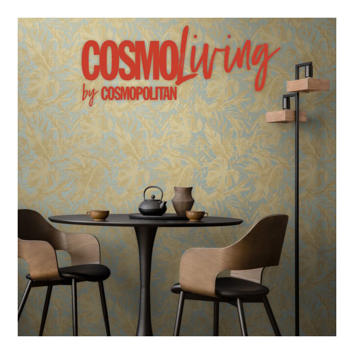 A.S. Création Vliestapete Cosmo Living 10,05 x 0,53 m Dschungel Blau Gold Struktur