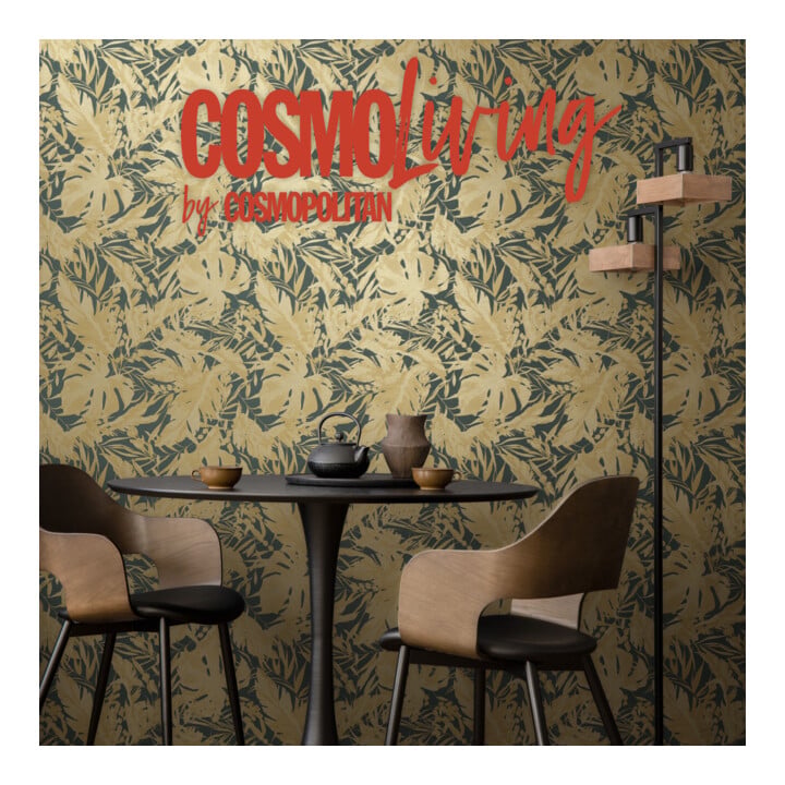 A.S. Création Vliestapete Cosmo Living 10,05 x 0,53 m Dschungel Grün Blau Struktur