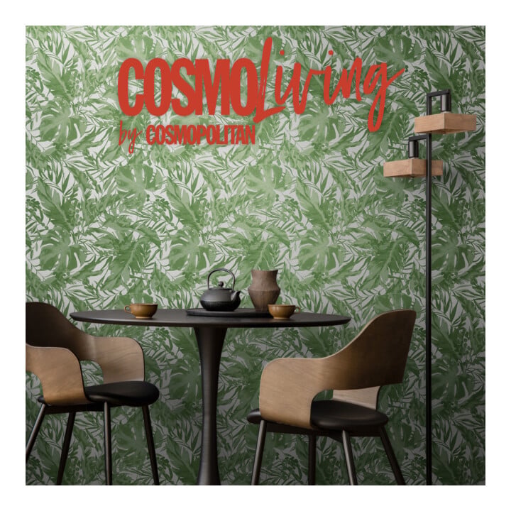 A.S. Création Vliestapete Cosmo Living 10,05 x 0,53 m Dschungel Grün Weiß Struktur