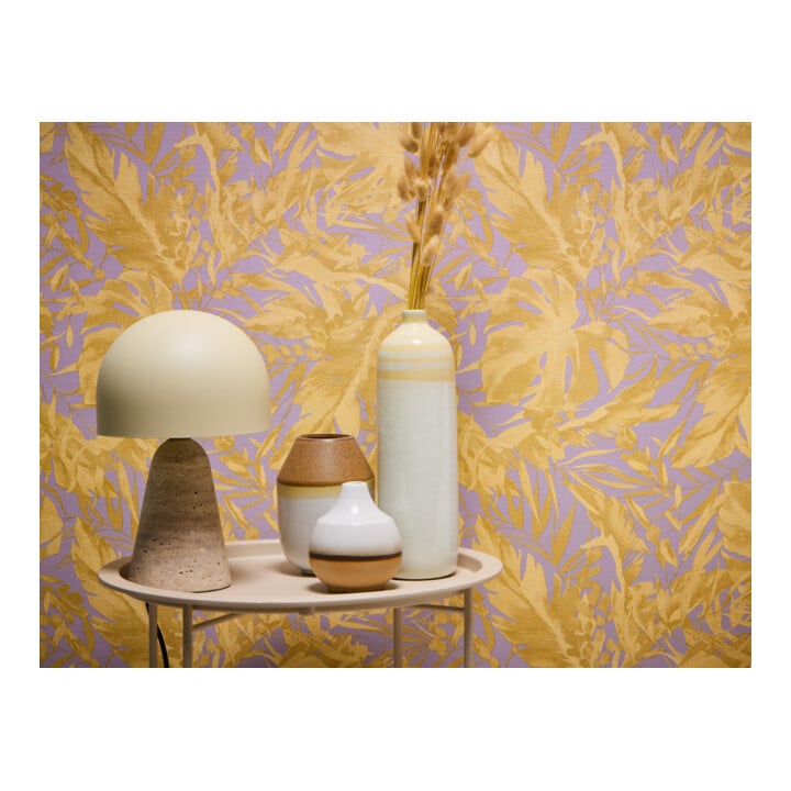 A.S. Création Vliestapete Cosmo Living 10,05 x 0,53 m Dschungel Lila Gold Struktur