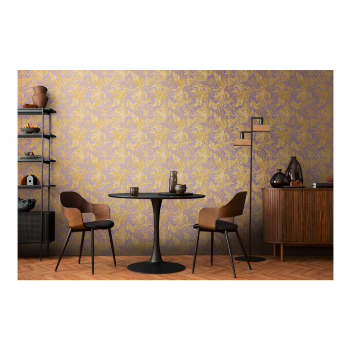 A.S. Création Vliestapete Cosmo Living 10,05 x 0,53 m Dschungel Lila Gold Struktur