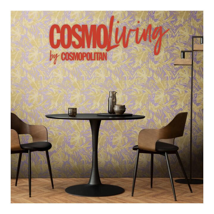 A.S. Création Vliestapete Cosmo Living 10,05 x 0,53 m Dschungel Lila Gold Struktur