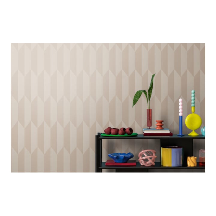 A.S. Création Vliestapete Cosmo Living 10,05 x 0,53 m Rauten Beige Metallic glatt