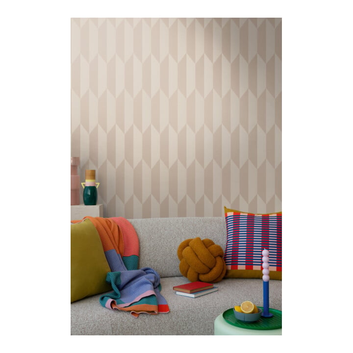 A.S. Création Vliestapete Cosmo Living 10,05 x 0,53 m Rauten Beige Metallic glatt