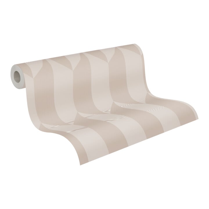 A.S. Création Vliestapete Cosmo Living 10,05 x 0,53 m Rauten Beige Metallic glatt